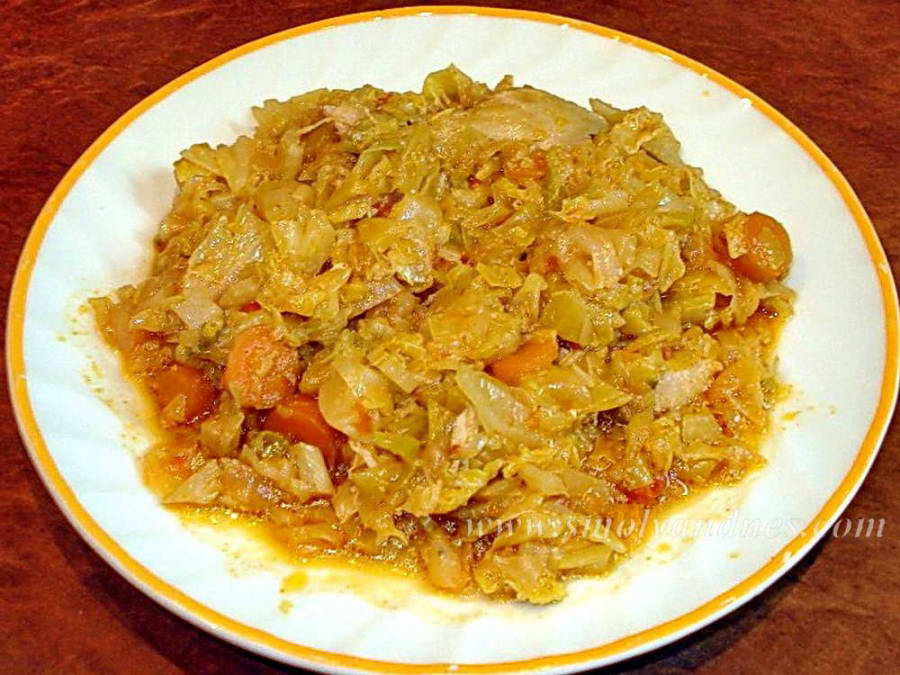 Пиле със зеле