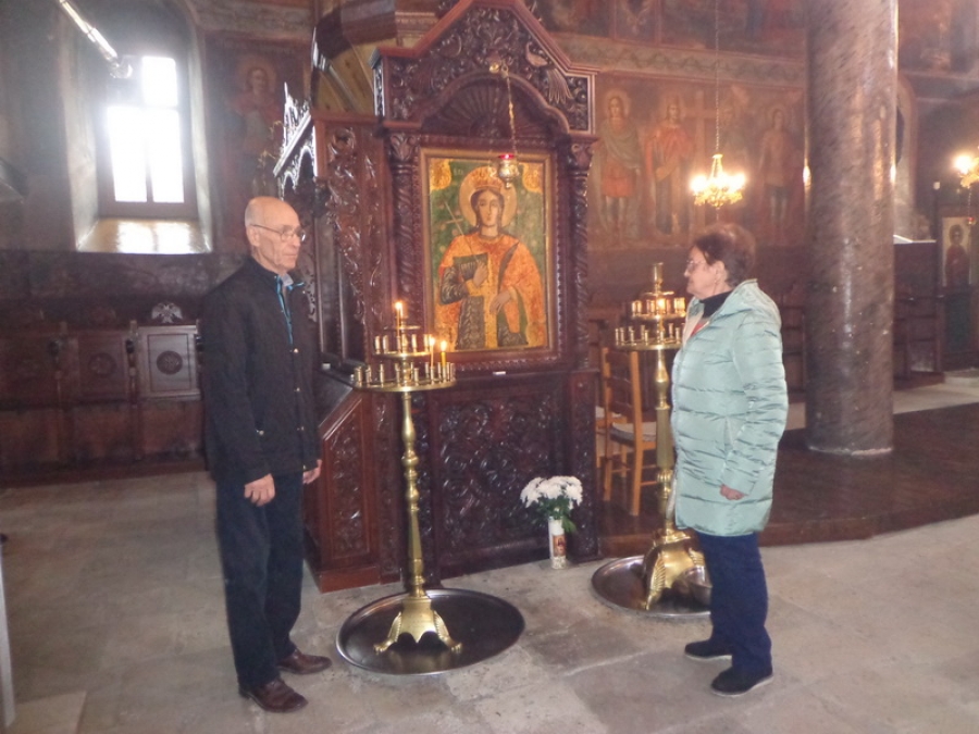 Петко Аврамов и съпругата му Йорданка