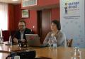 Среща на Теодор Стойчев и Надежда Митева, ръководител на Европейския информационен център "Европа Директно" в Смоля 